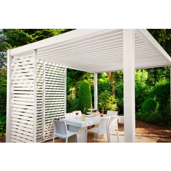 MIRADOR Premium 111 Delux 3 x 4 m záhradná pergola Biela